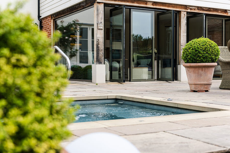 Weavers' House Spa vitality pool at The Swan at Lavenham Hotel Suffolk